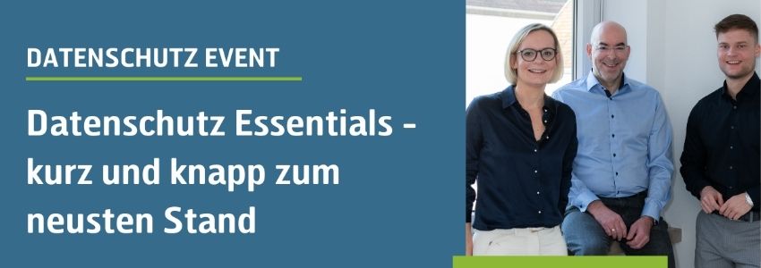 Banner zu Datenschutz-Essentials Event