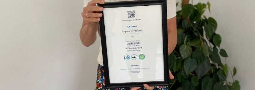 Weiterbildung mit doppeltem Impact: 107 gepflanzte Bäume!